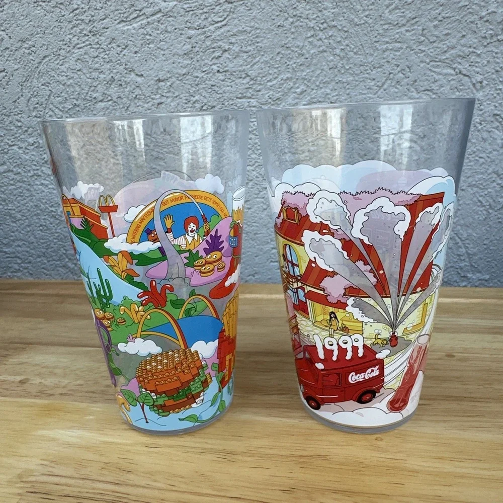 2024 McDonald's Collector Cups Set of 2‎ McDonaldland Characters Coca-Cola Promo